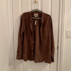 Madewell corduroy button down